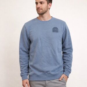 Goodfellow & Co Men's Blue French Terry Crewneck Sweatshirt size Small